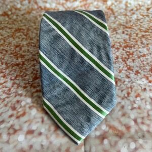 Nautica Men's Tie Blue Green White‎ Striped Necktie Business Casual